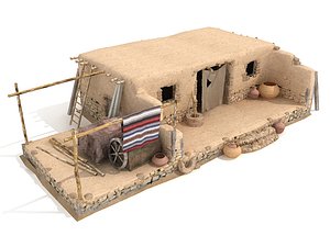 3d desert house
