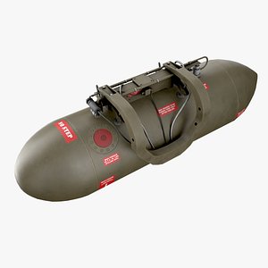 Helicopter External Fuel Tank 450L With Mount 3D model