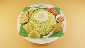 Nasi Kuning - Yellow Rice