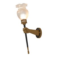 BRONZE TORCHIERE SCONCE  HAND MOTIF   MAISON JANSEN  FRANCE 1960