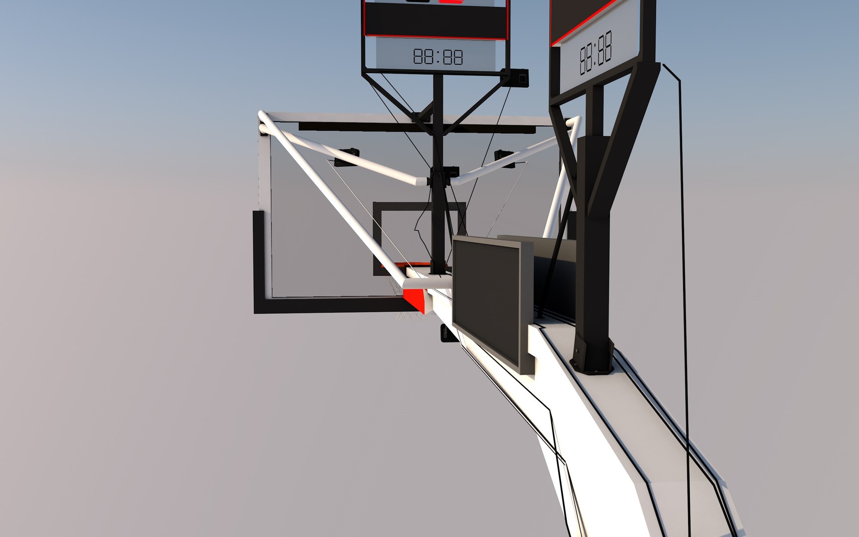 NBA Basketball Hoop 3D model