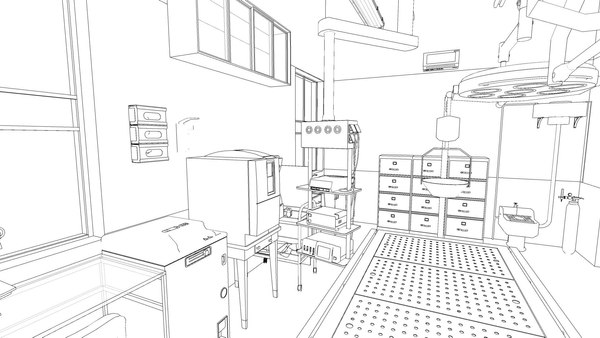 modelo 3d Laboratorio de Autopsias - TurboSquid 1988756