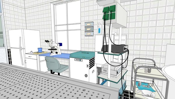 modelo 3d Laboratorio de Autopsias - TurboSquid 1988756