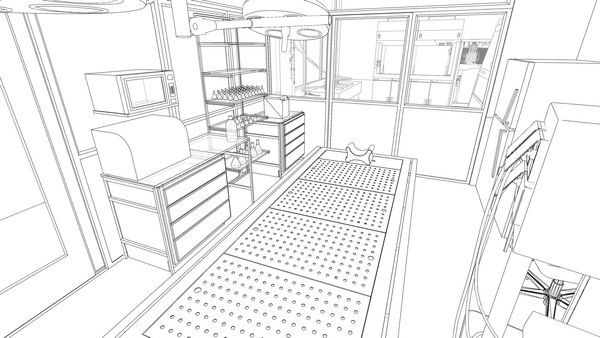 modelo 3d Laboratorio de Autopsias - TurboSquid 1988756