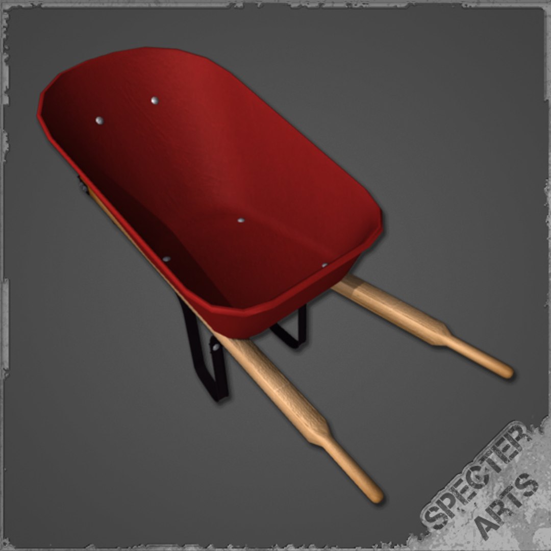 3d Model Contractor Wheelbarrow