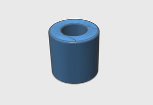 3D simple longboard foot stop model