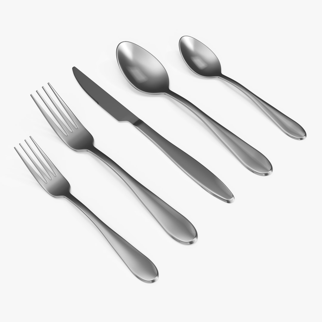Silverware Set 3D model preview
