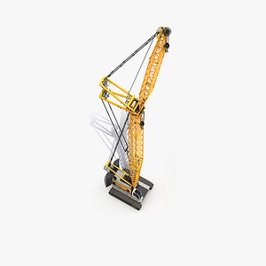 Liebherr LR1250 Crawler Crane Rigged for Cinema 4D