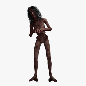 Creepy Horror Woman 3D model