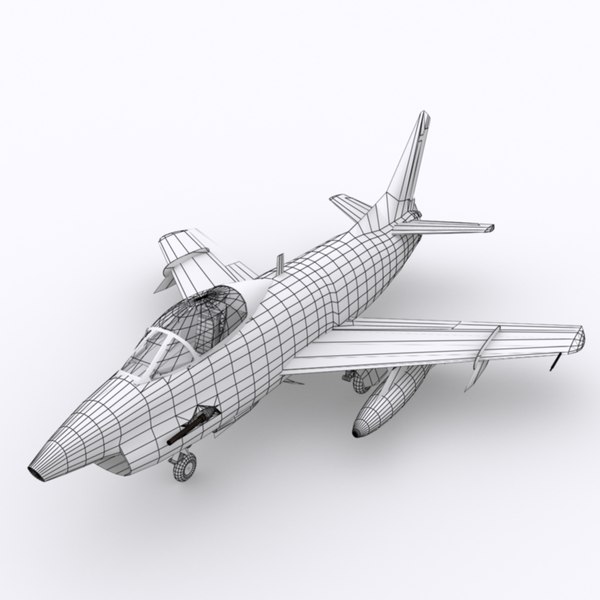 3d fiat jet fighter tiger model