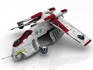 3D model star wars republic gun