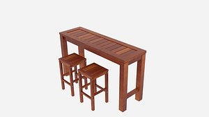 Kwila Hayman Bar Table and Stools