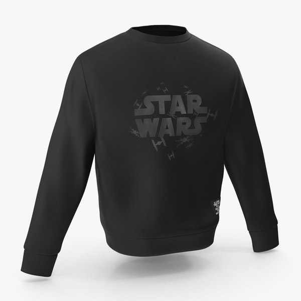 Black Sweatshirt 3D model