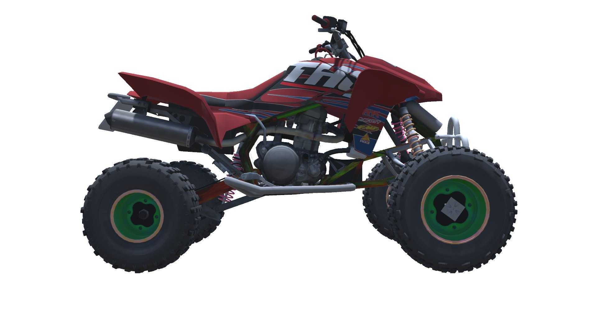 3D Model 018-Striker 450-Quad-ATV-Bike-low Poly Game Ready 3d Model ...