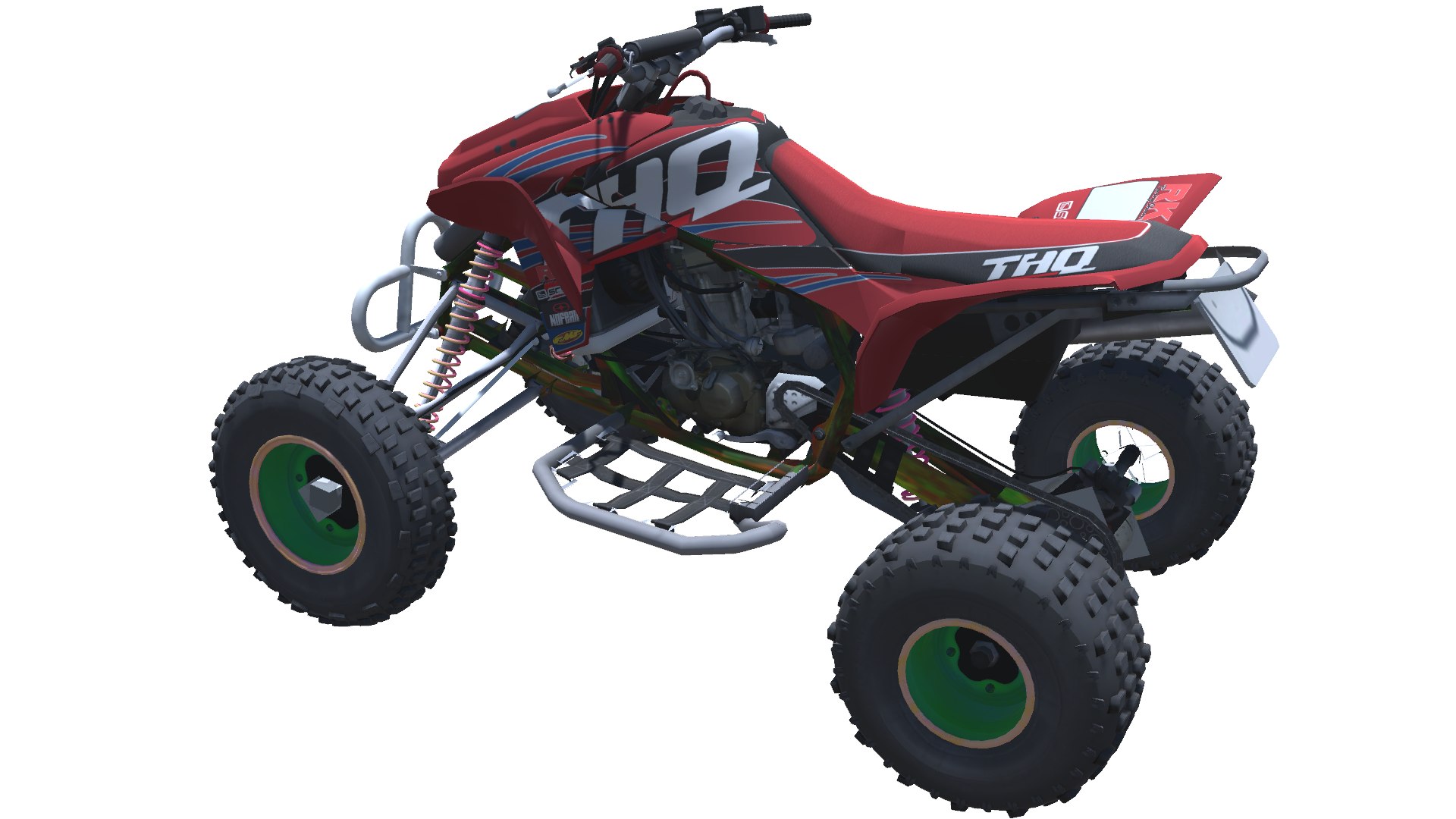3D Model 018-Striker 450-Quad-ATV-Bike-low Poly Game Ready 3d Model ...