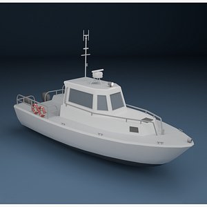 3D Coast Guard Patrol Boat