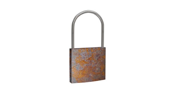 3D 3D PadLock old rusty lock 3d model - TurboSquid 1963775