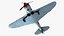3d la-5 wwii soviet fighter aircraft