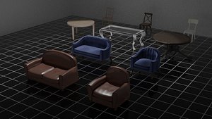 3D sofa model