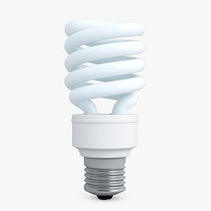 cfl energy efficient light bulb 3d fbx