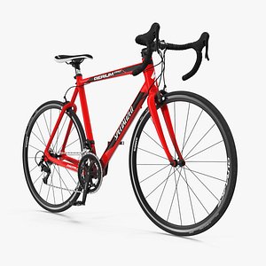 3D model road bicycle rigged