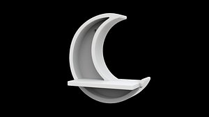 3D Crescent Moon Shelf 3D Print Model model