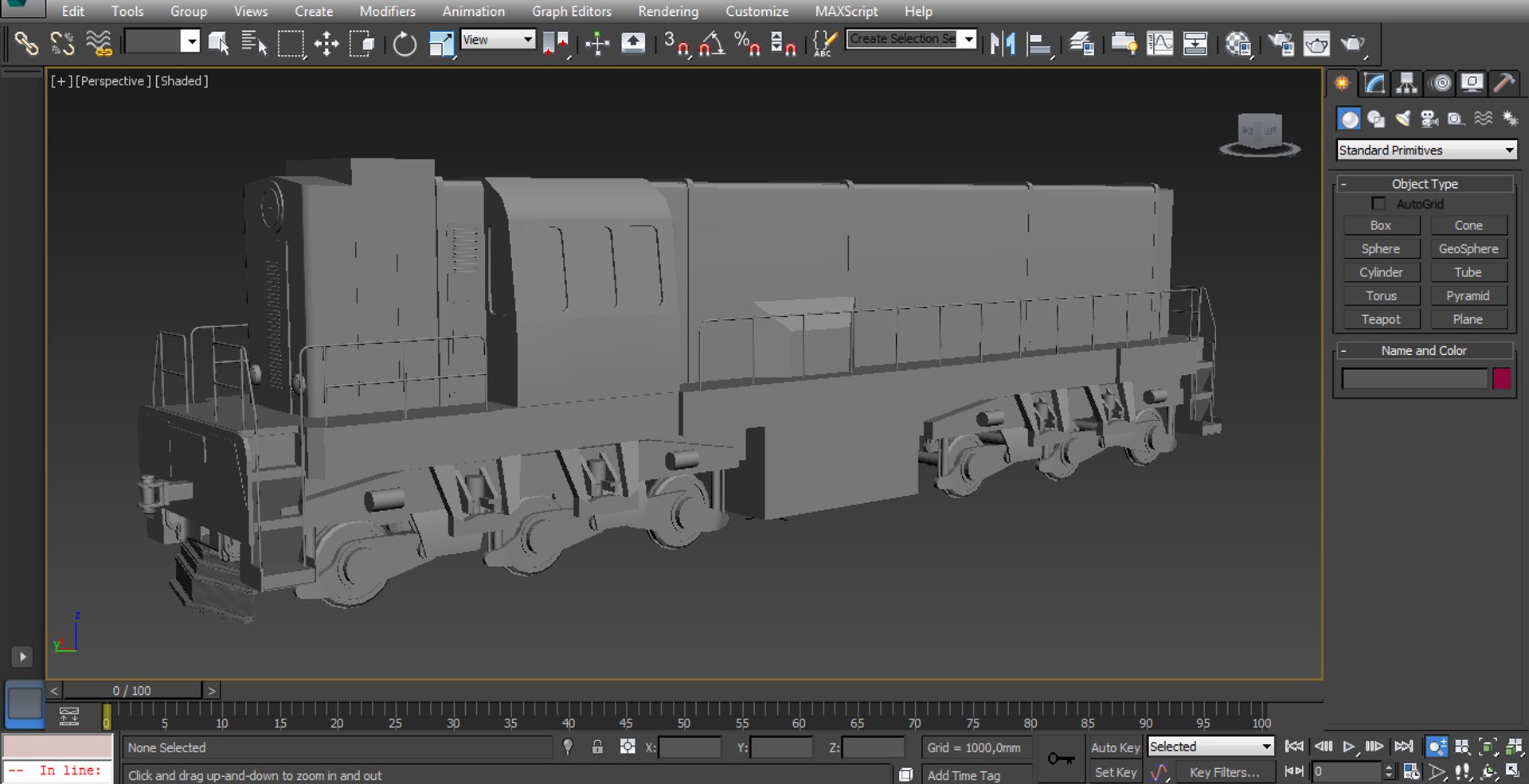 Train 3d Max