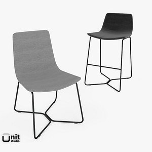 Slope Chair and Stool by West Elm