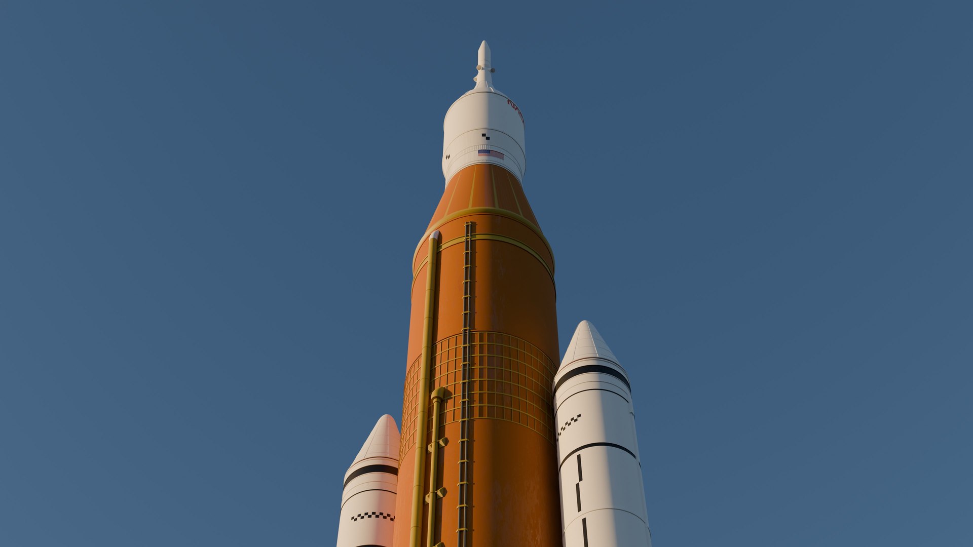 SLS Rocket - Space Launch System With Orion Capsule 3D Model ...