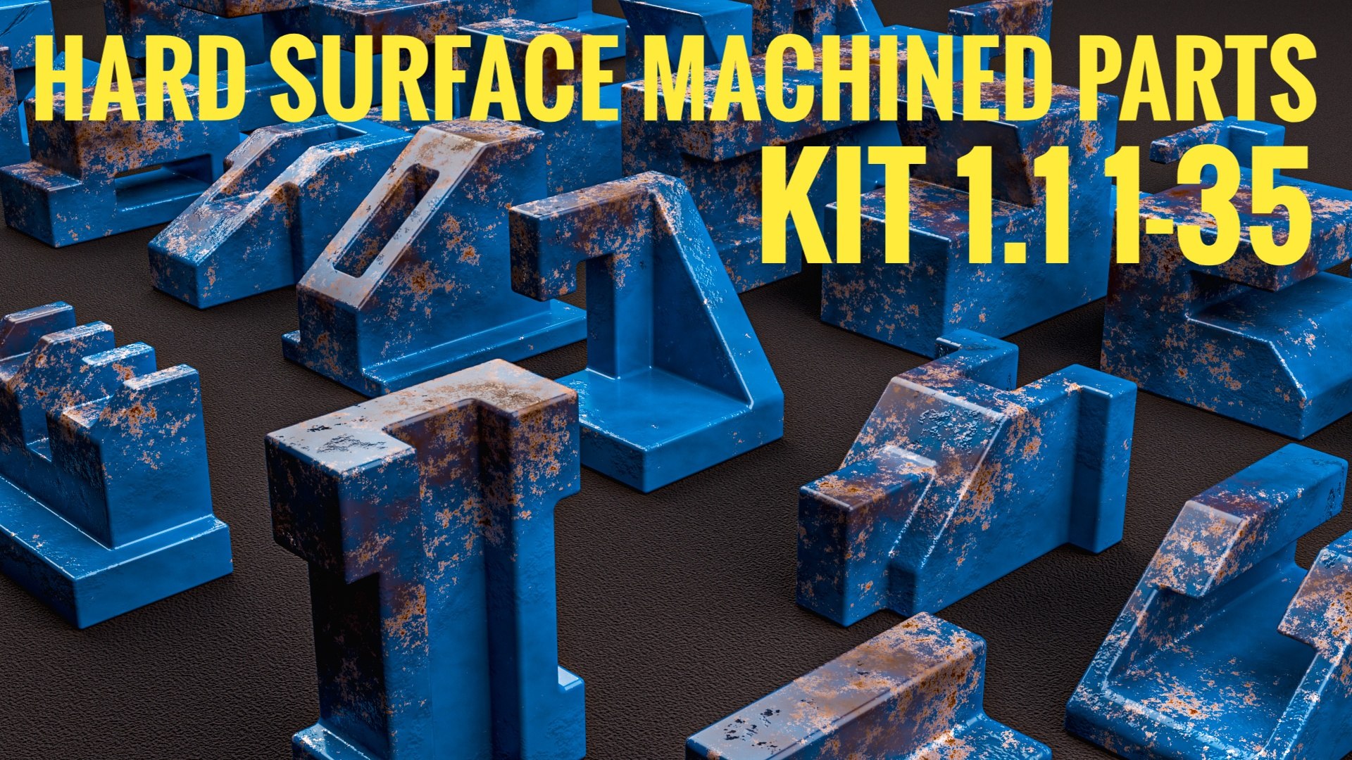 3D Building Blocks Kit Hard Surface Machined Parts V1 - TurboSquid 2181015