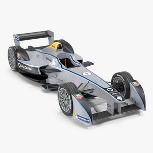 3d formula e race car model