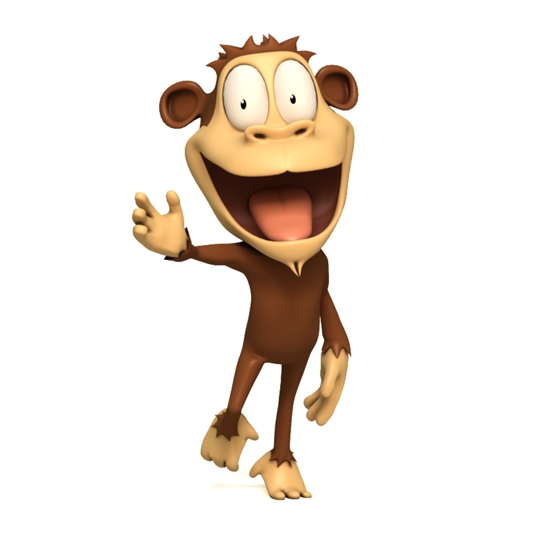 animated crazy looking monkey