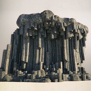 Basalt Columns and Rocks Kit PBR - Natural