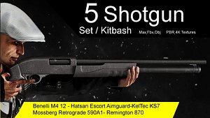 Shotgun Set  Kitbash model