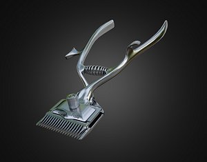 3D model Vintage manual hair clippers