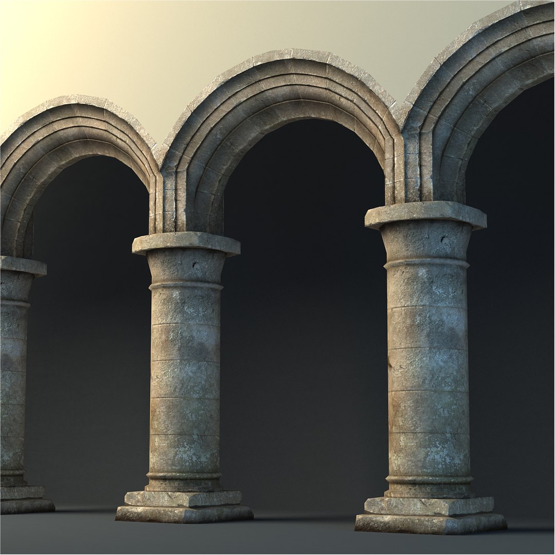 3d 3ds Rustic Archway