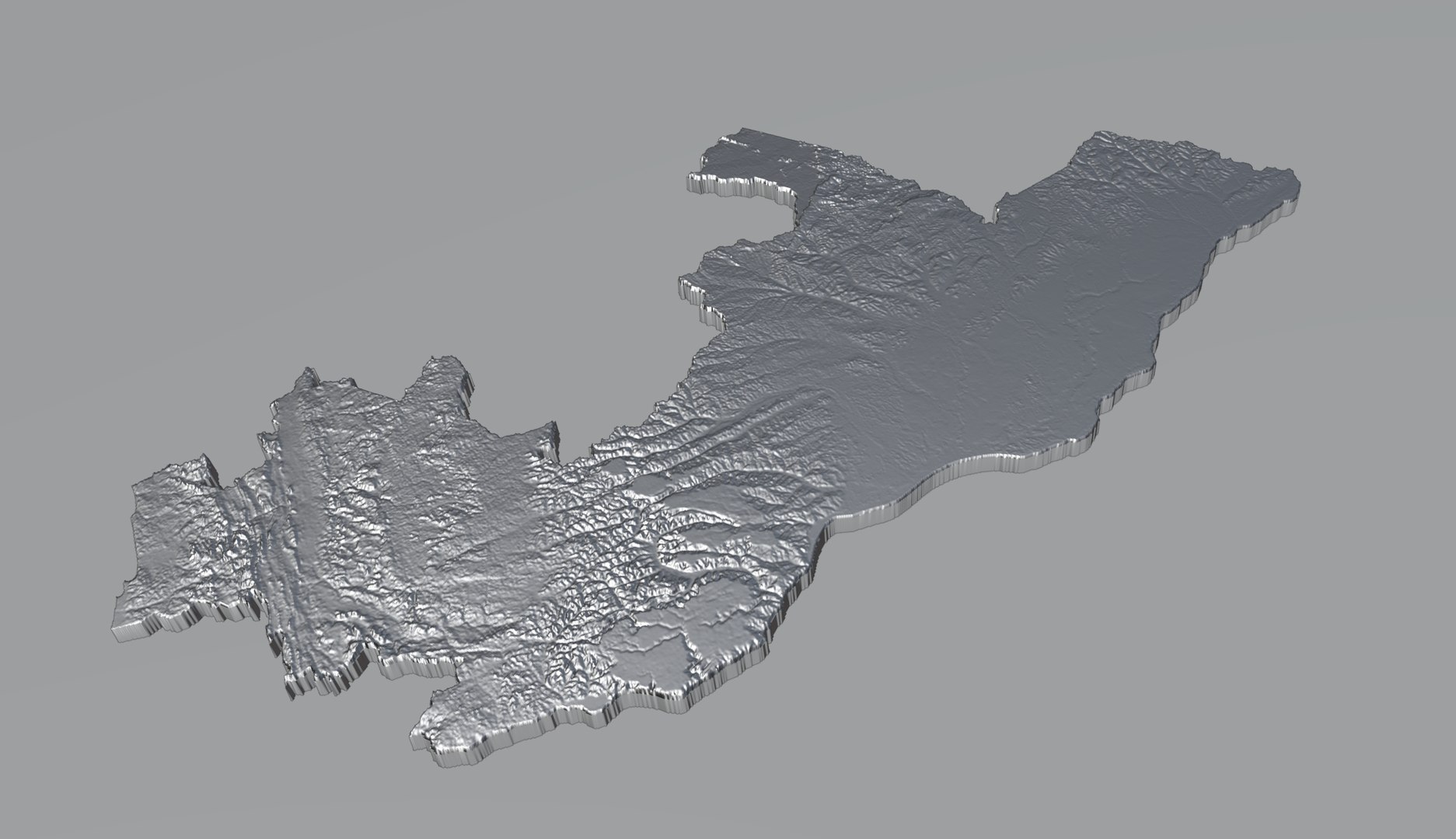 3D Republic Of The Congo Terrain Map Model - TurboSquid 2336681