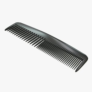 3D Plastic Pocket Comb model