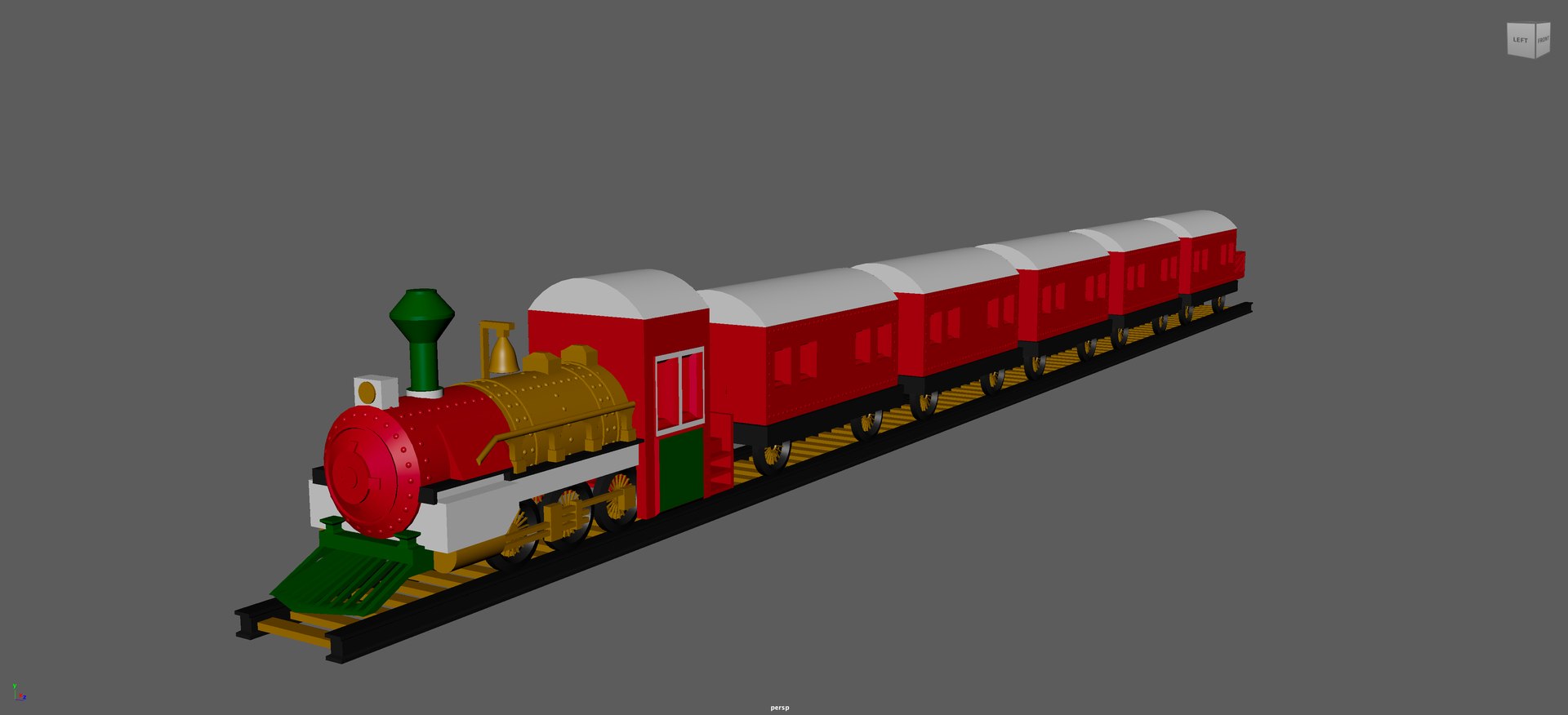 Christmas Toy Train 3D Model - TurboSquid 1952544