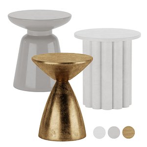 3D model Coffee Side Table West Elm Hera Cosmo Martini