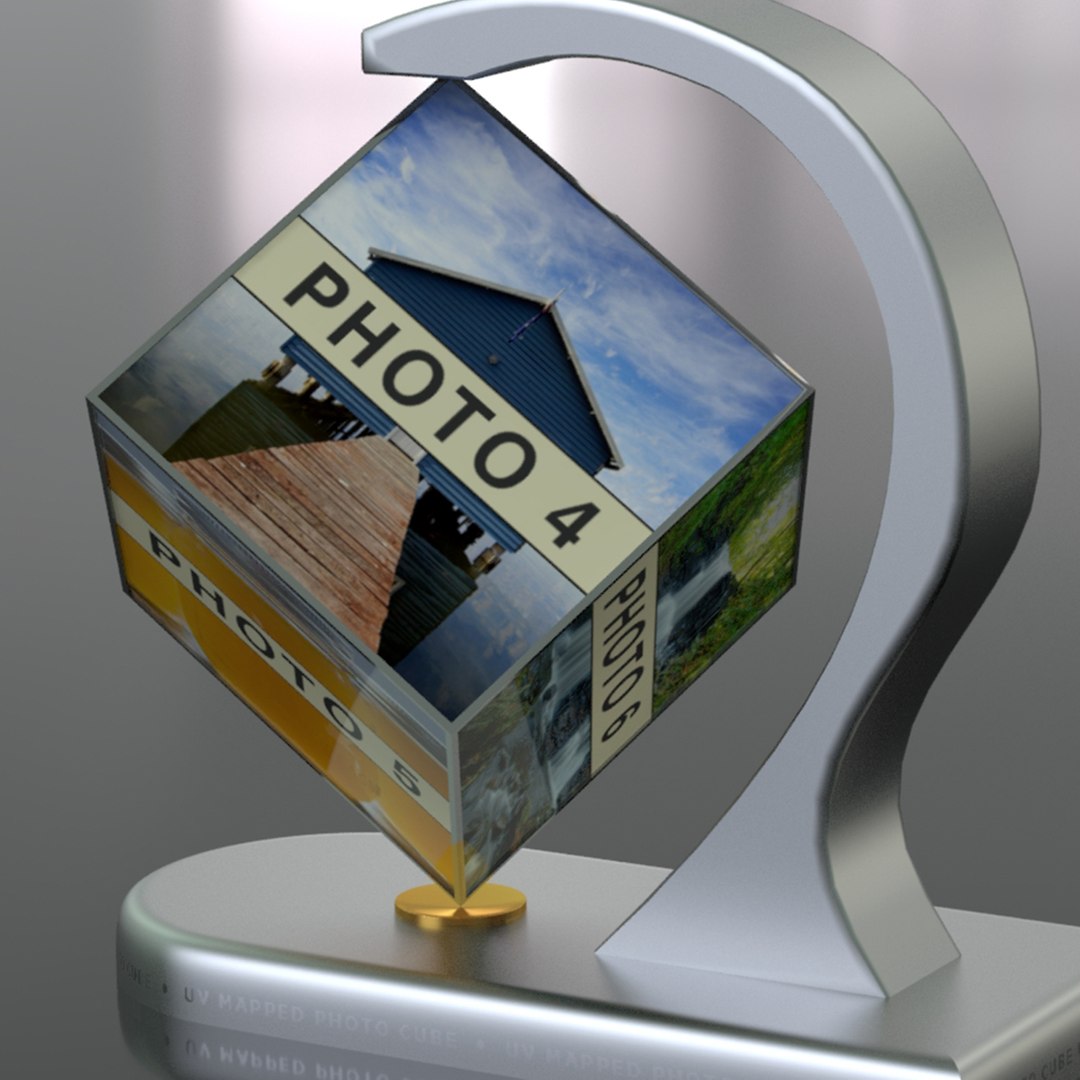 Cube Picture Frame 3d Obj