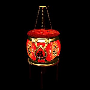 3D Chinese Red Lantern
