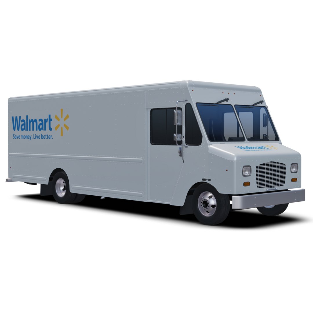 3D Model Walmart Delivery Step Van - TurboSquid 1411026