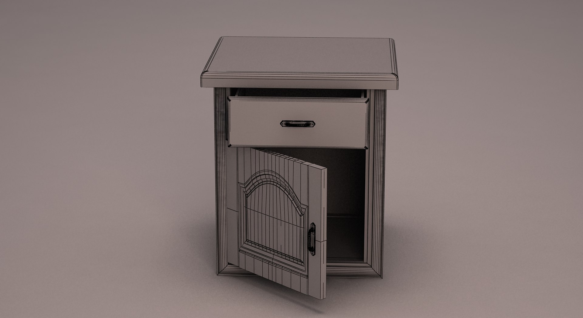 Bedside Table 3D - TurboSquid 2180258