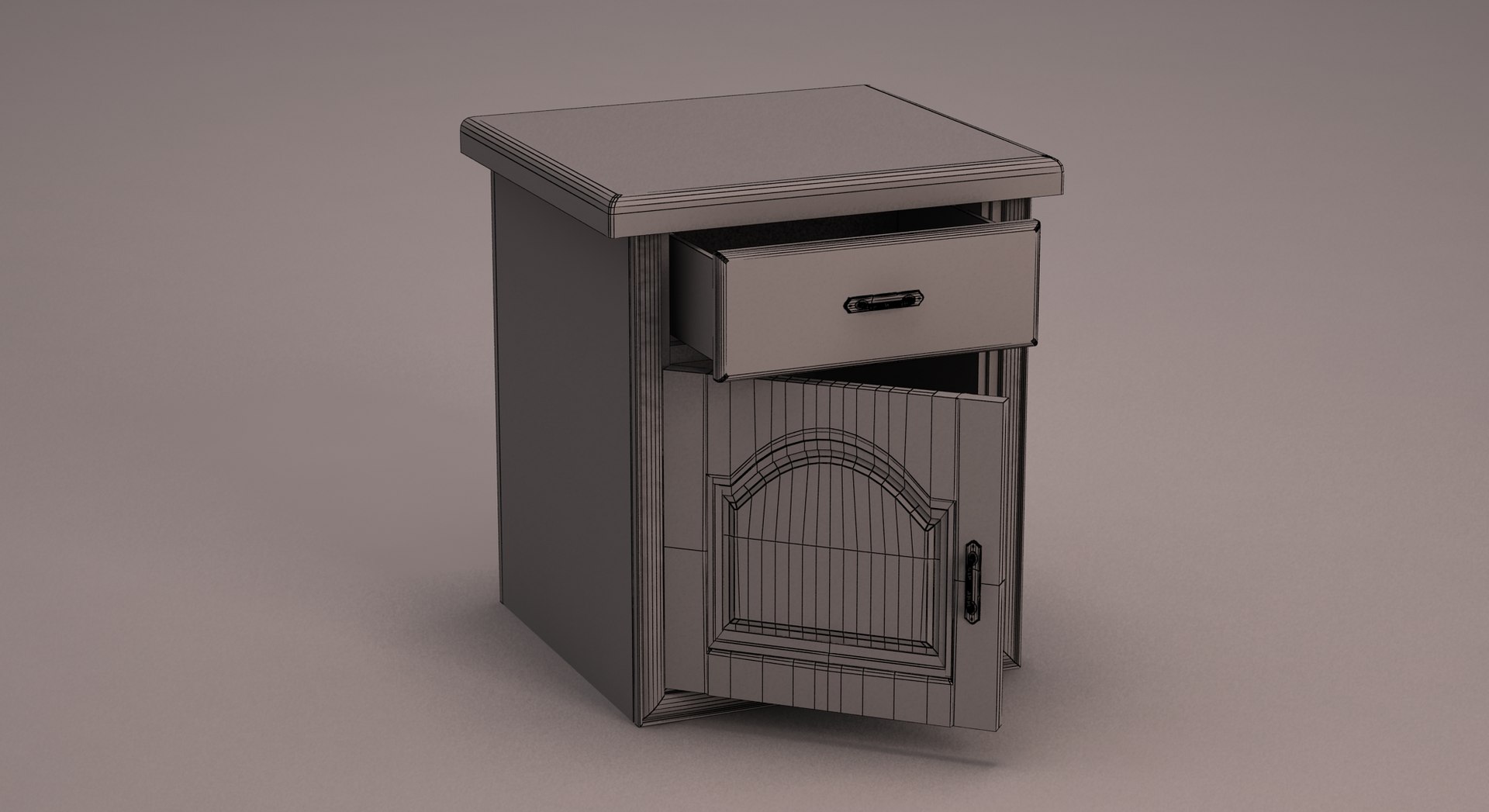 Bedside Table 3D - TurboSquid 2180258