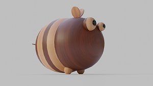 Wooden Honeybee Showpiece
