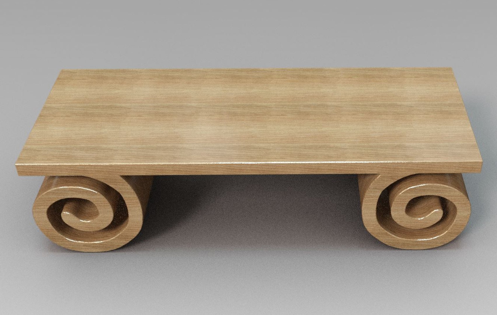 3d model scroll benches