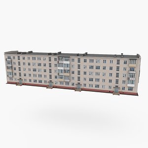 3D model Russian typical residental house