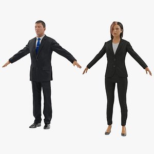 business people 3 businessman 3d model
