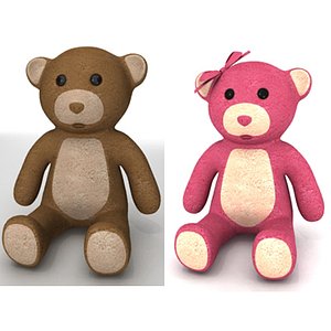 teddy bears 3d model